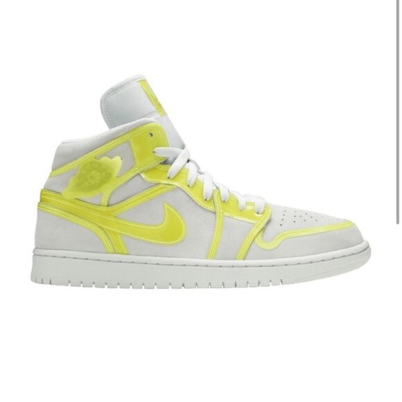 Air jordan 1 mid LX 'Off white opti yellow' NEW Size 8 women’s - Picture 1 of 10
